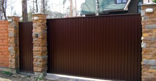 Купить откатные ворота консольные Инта, цена от 2755 руб.